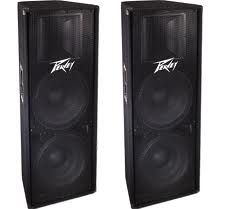 Front end Peavy speakers. almsot 7,000w of power.