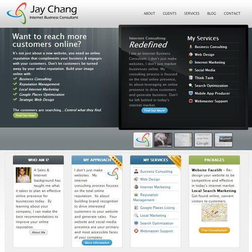 My website homepage - JAyDChang.com - Internet Bus