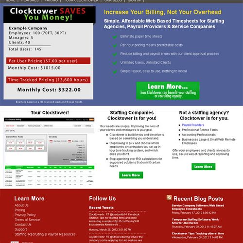 Clocktower Timesheets - SaaS (Software as a Servic