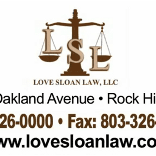 Love Sloan Law, LLC
312 Oakland Ave.
Rock Hill, SC