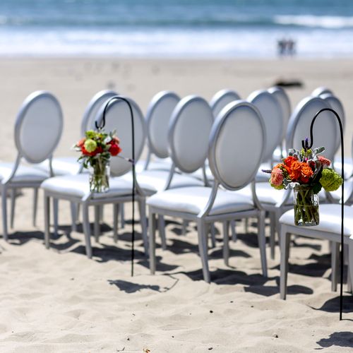 Beach wedding ceremony, 2013