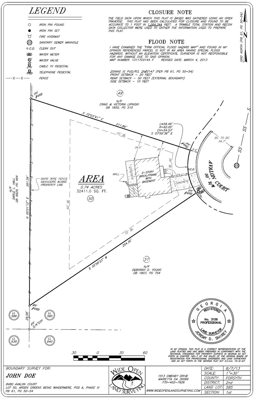 Example of a Boundary Survey