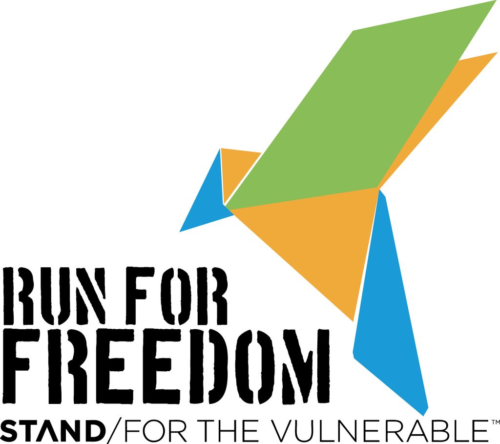 Run for Freedom logo design for t-shirt