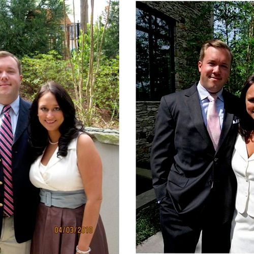 my client and his wife before and after.