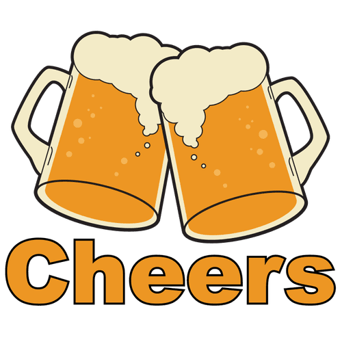 Cheers Beer Illustration