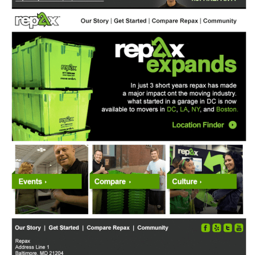 Repax Email Campaign