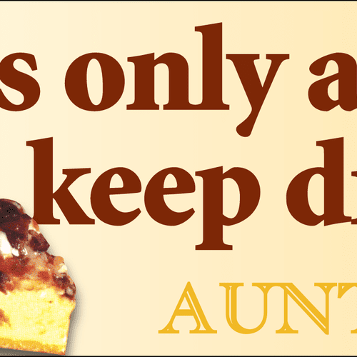 Billboard for Aunt Della's cookies