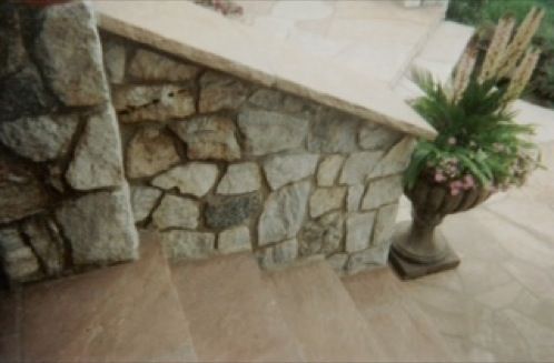 Stone Entry Way and Stairs