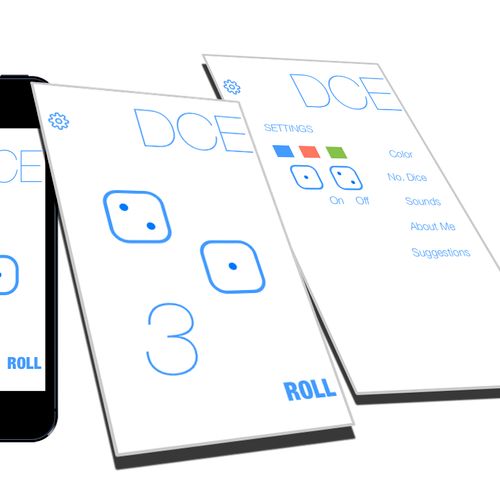 Design of Dice app for iOS, about to be released.