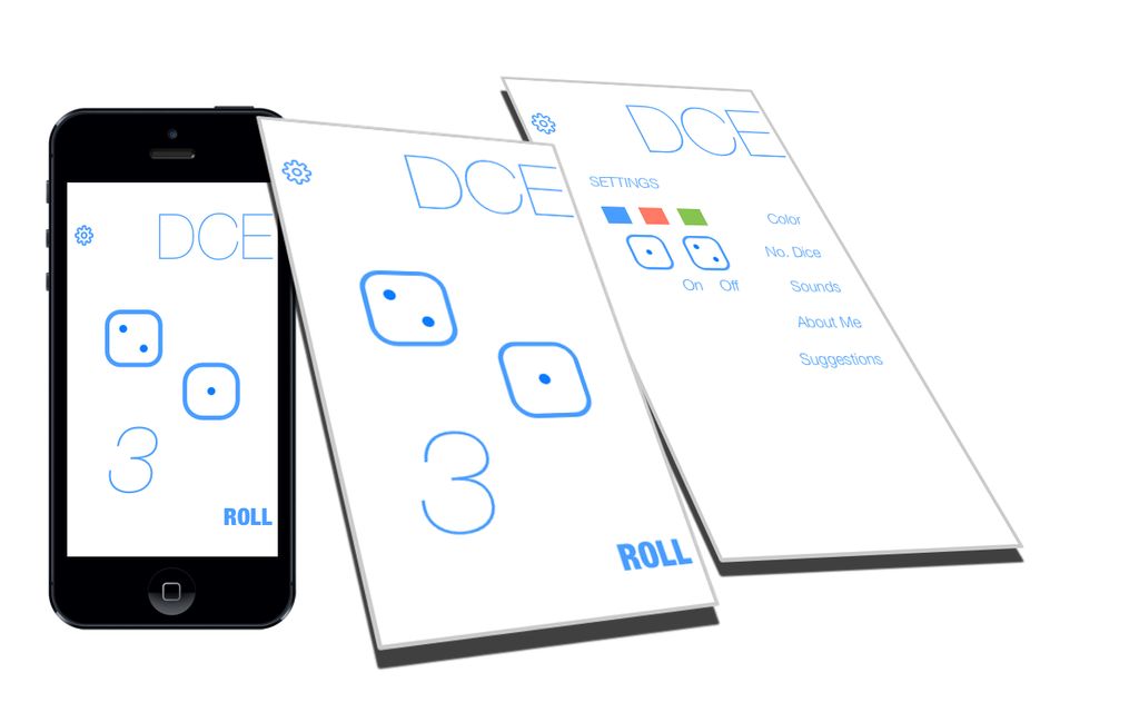 Design of Dice app for iOS, about to be released.