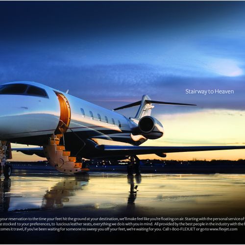 Ad campaign for Bombardier FlexJet (2 of 3)