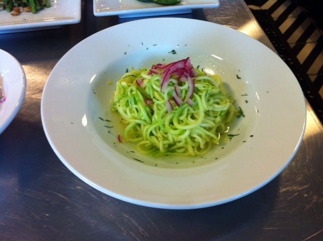 Zucchini noodle salad