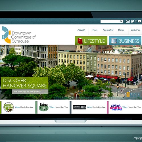 Downtown Committee of Syracuse Website Design