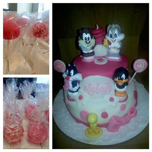 Baby Shower Cakes, Cake pops and Candy Apples