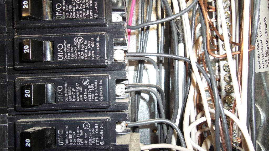 Double tapped breakers. Wires can become loose and