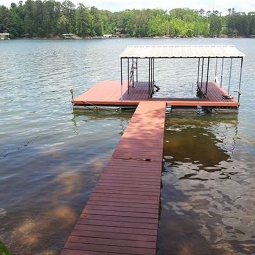 Another Dock Stained by Handyman Mark's!!! The hap