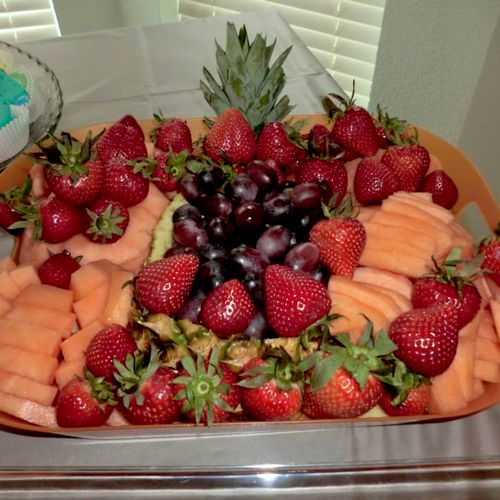 Baby shower fruit tray