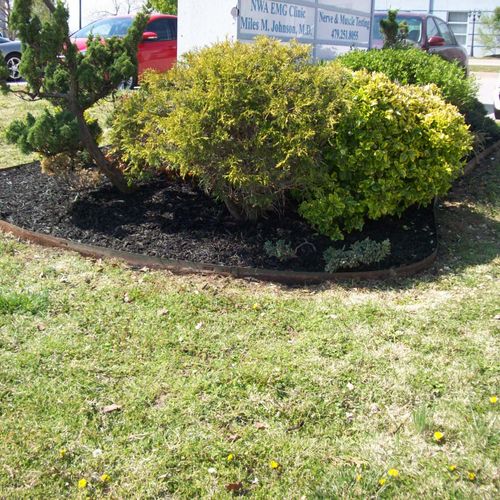 Highly detailed hedges and shrubs give a business 