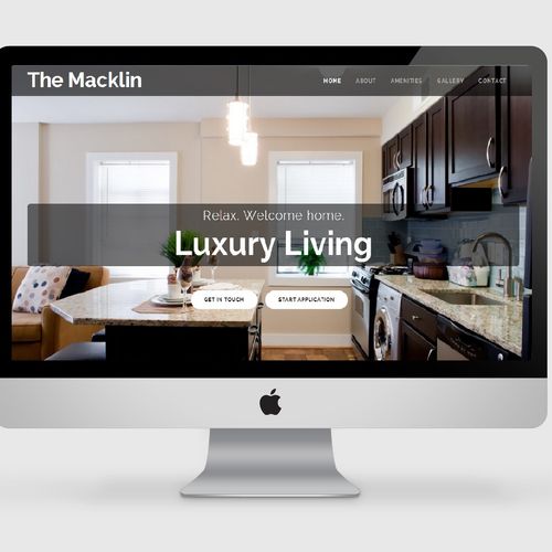 The website we designed and built for The Macklin 