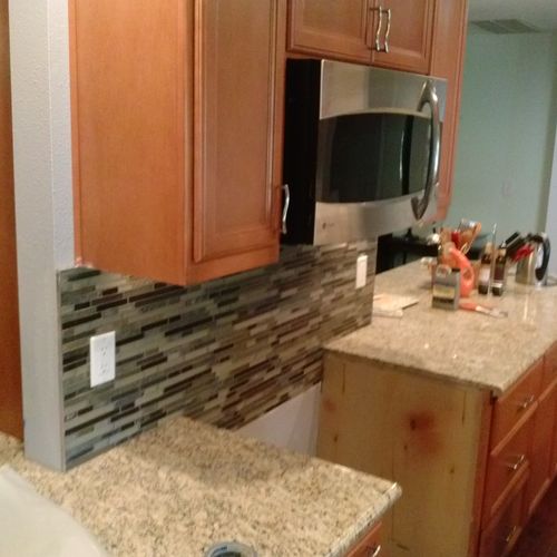 End of cabinet repairs and kitchen rehabilittion.