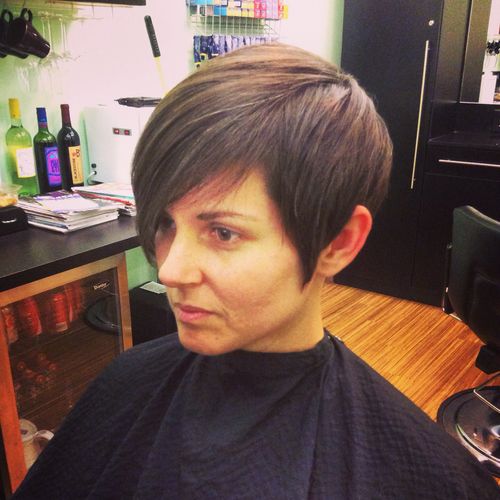 Short haircut client!