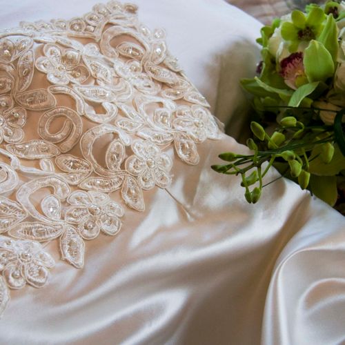 Italian Silk and Lace Wedding Gown