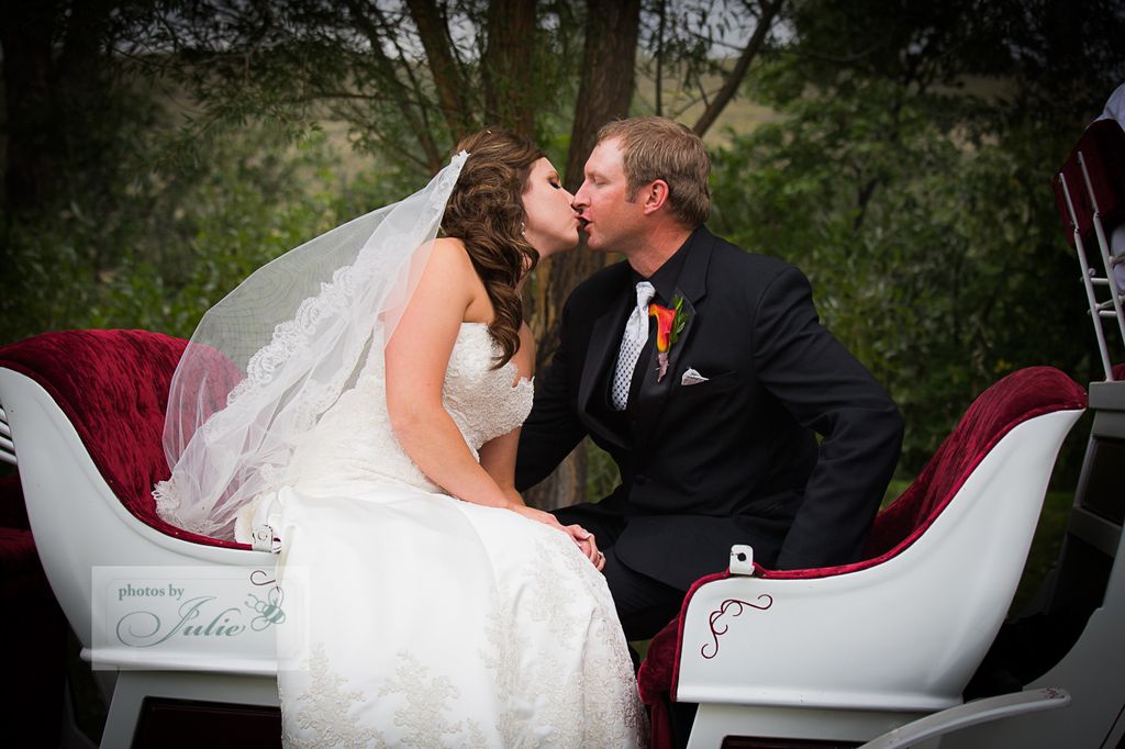 Wedding portraits, artistically composed and edite