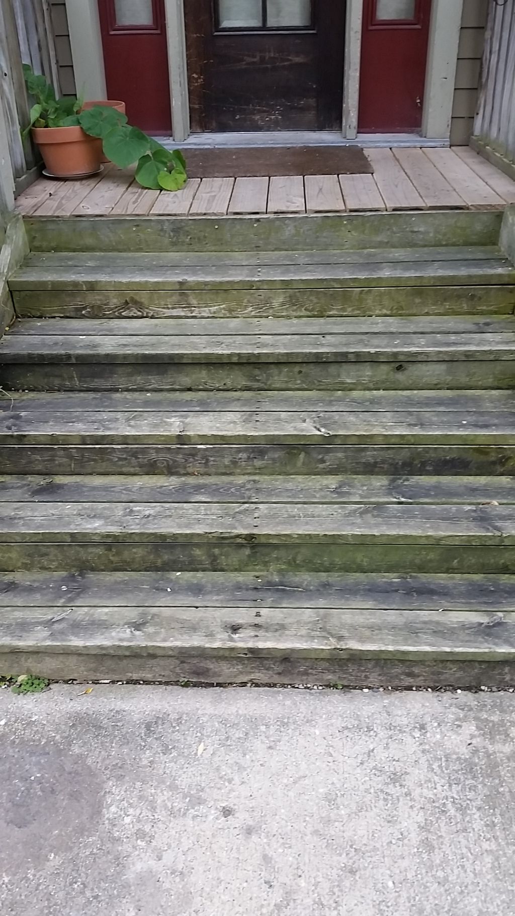 These were the steps on that 1860 home
