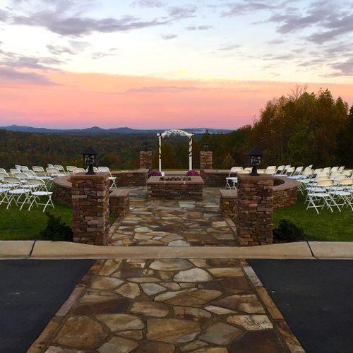 The setting for a wedding I performed 10/25/14 for