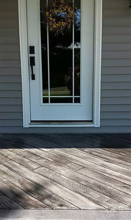 This is our Rustic Barnwood Concrete Overlay.