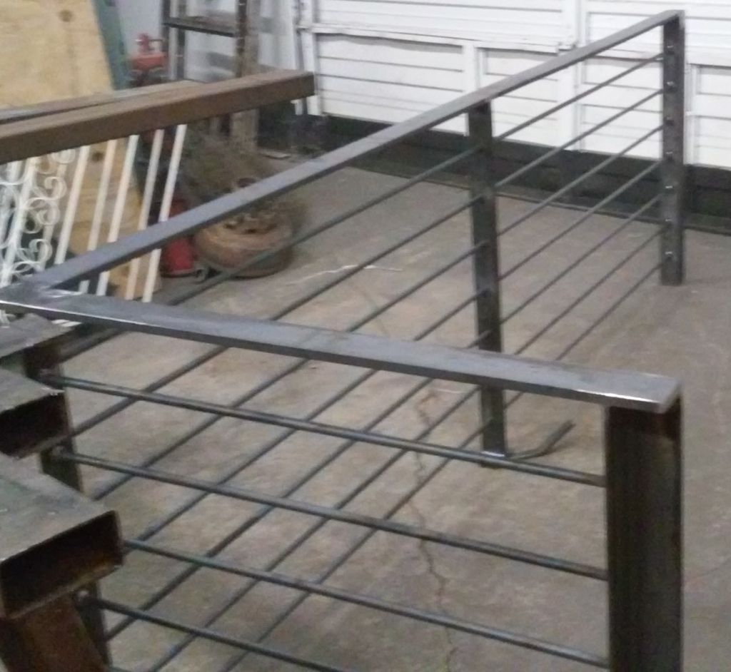 1. After Picture of the New Handrails. Not painted