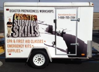One of Disaster Survival Skills, LLC trailers