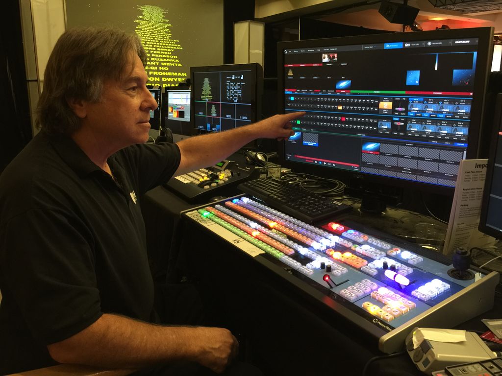 Directing a 5 camera shoot at a conference in Burb