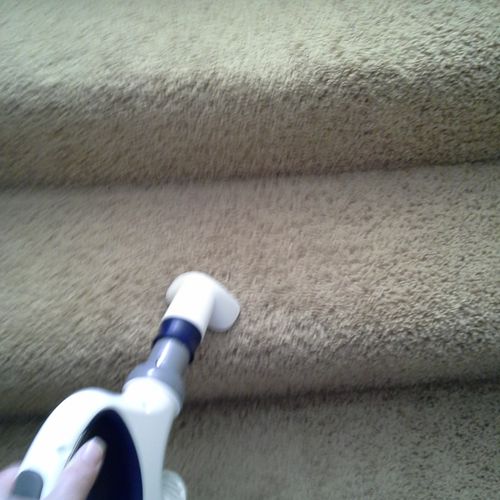 We always Vacuum the Stairs!
