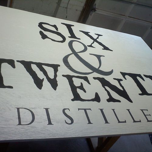 Client: 6&20 Distillery
Hand lettered signage for 