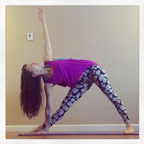 Triangle pose - stretch, strengthen, balance!