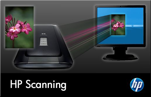 Splash screen for HP scanning software