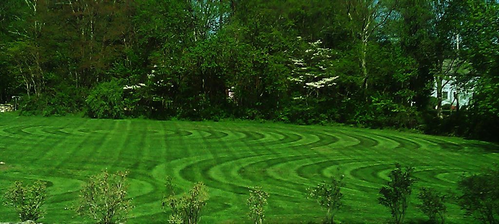 Mowing. One more way to create art