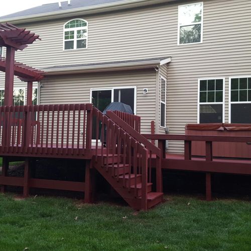 Deck Extension and Pergola by Collett Renovations