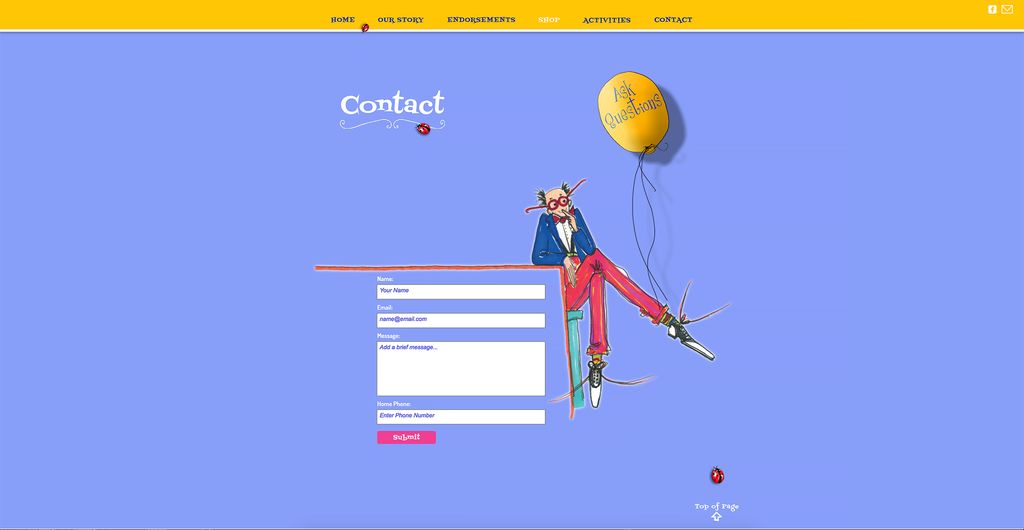 Children's Book Author Website