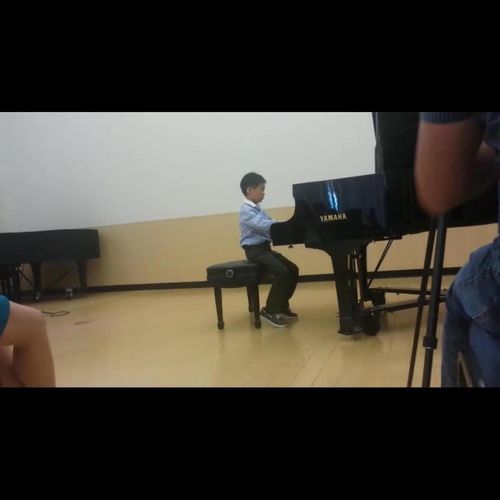 One of my student performing at our yearly recital