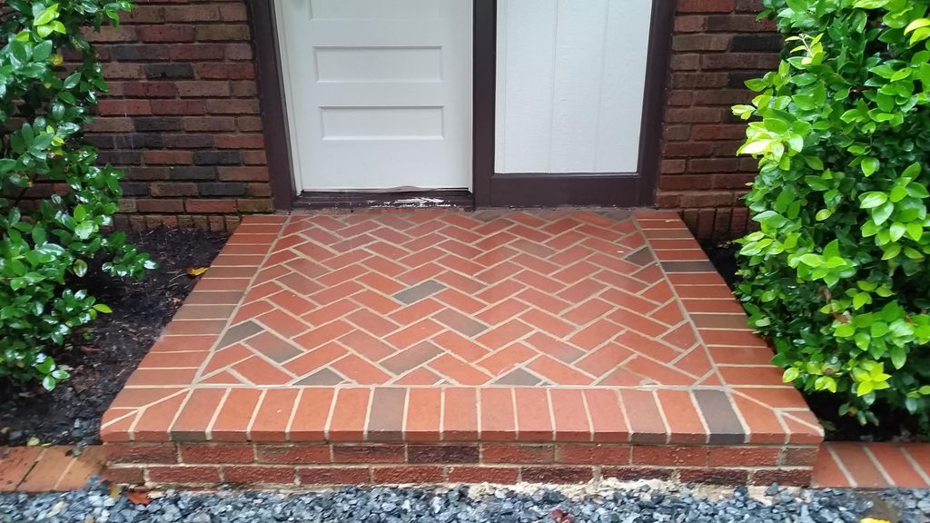 After Pressure Washing 15 year old entrance