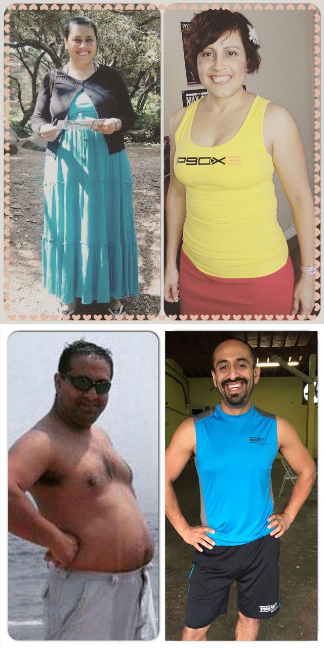 My and my wife's transformation.