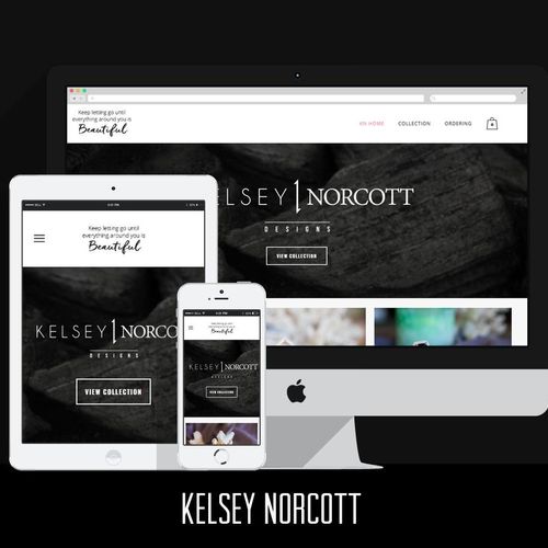 We developed a new web site for Kelsey Norcott, an