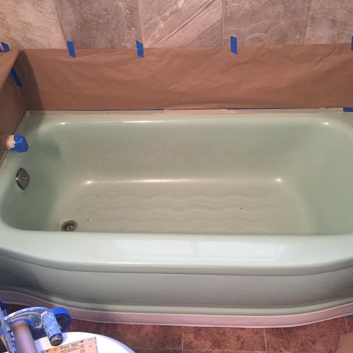 Before:This is a standard tub,the client wanted a 