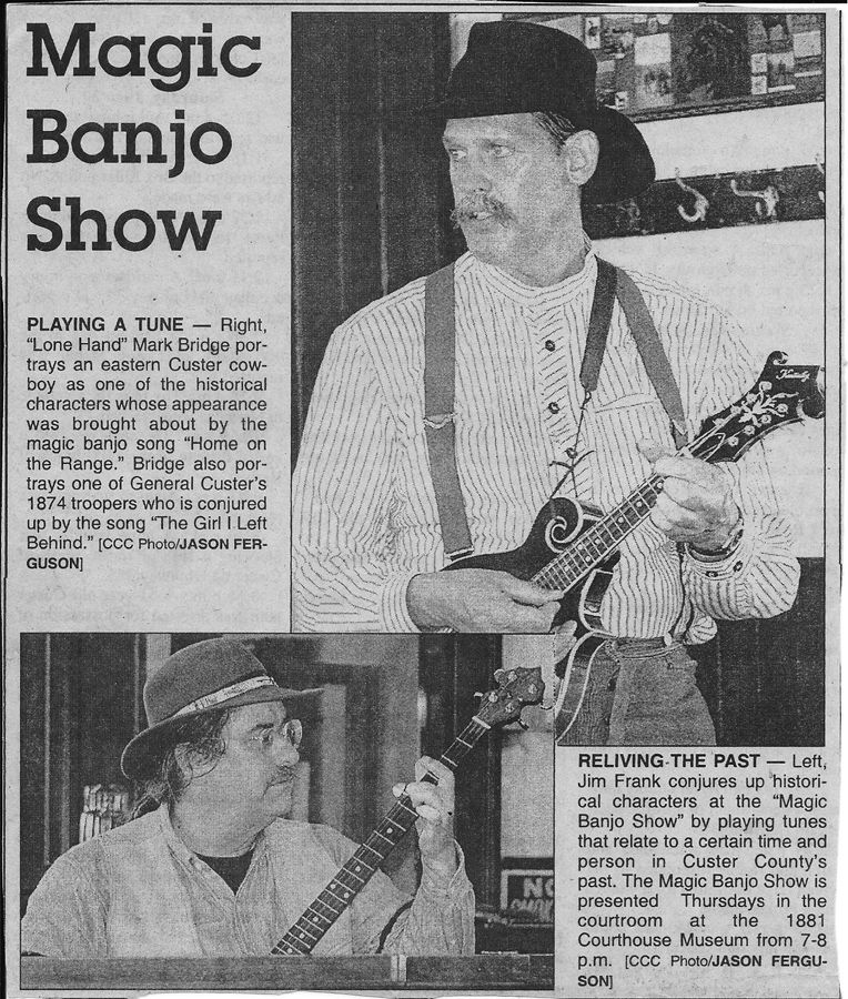 Performing in Custer, South Dakota.