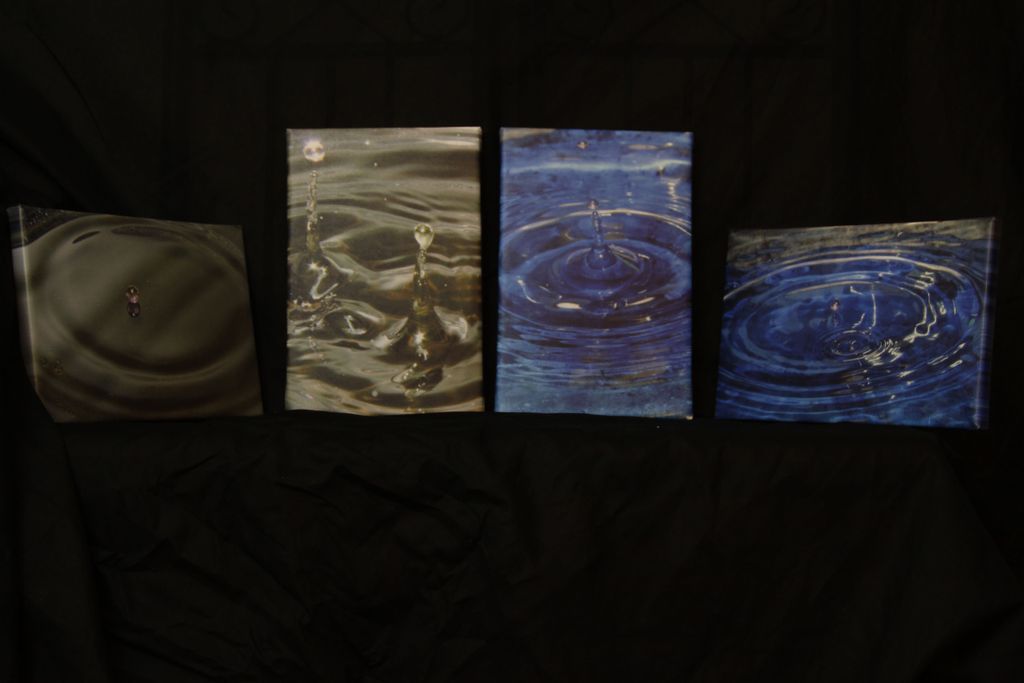 To view over a hundred of my water drop art works,