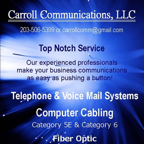 Eflyer for Carroll Communications