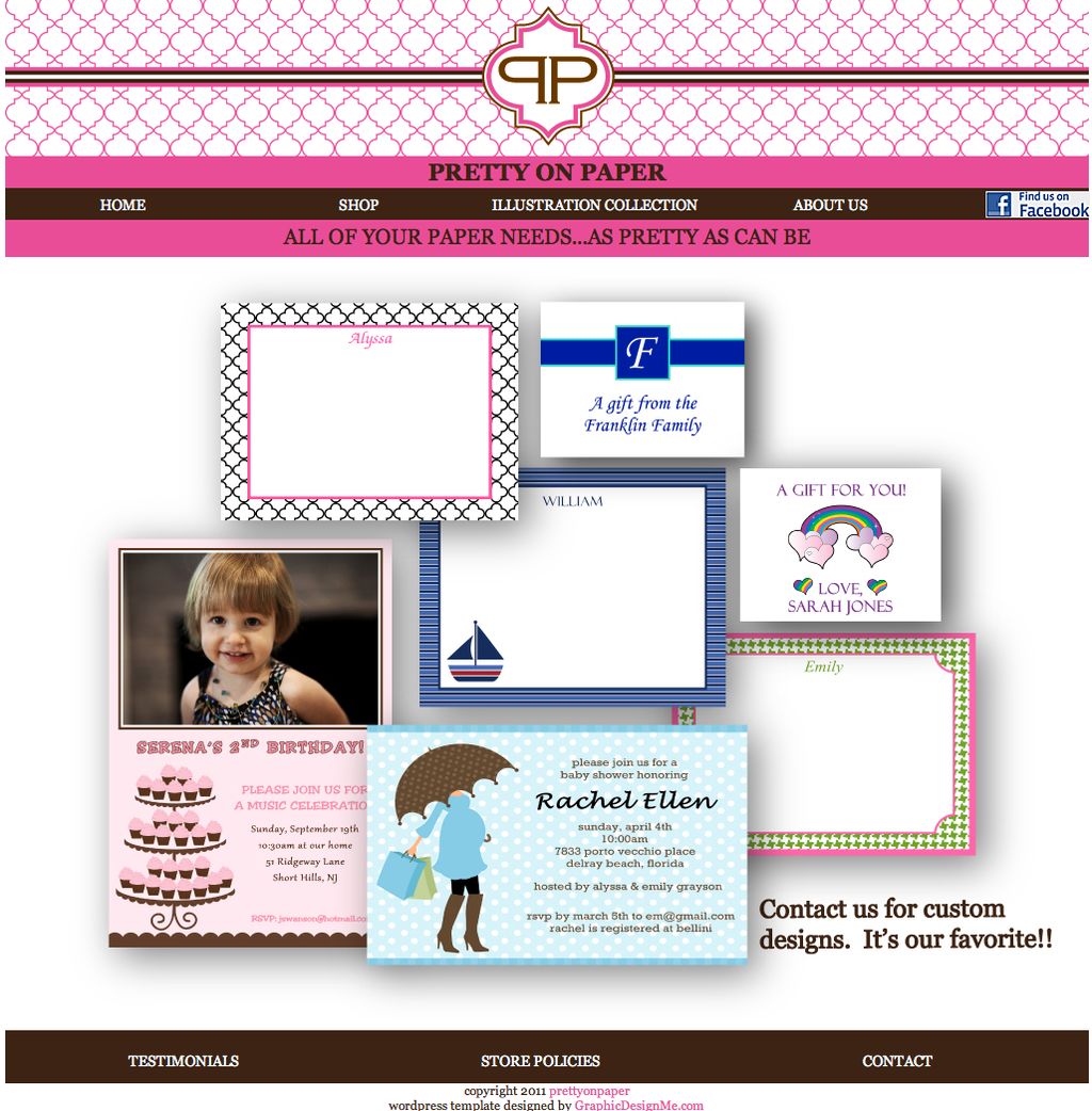 Wordpress Custom Theme Design and coding. E-commer