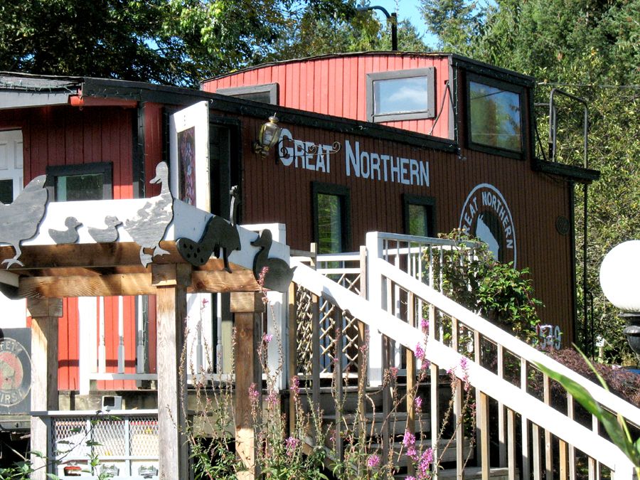 The studio! A historic 1923 Caboose! Perfect place